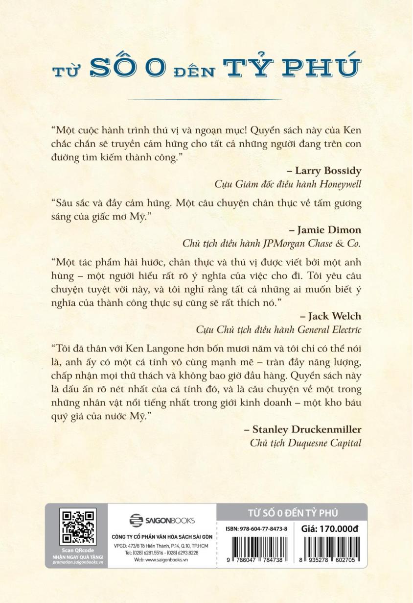 tự truyện ken langone: từ số 0 đến tỷ phú