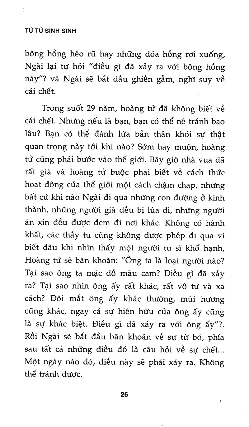 tử tử sinh sinh - đi tìm ý nghĩa đích thực của cuộc đời (tái bản)