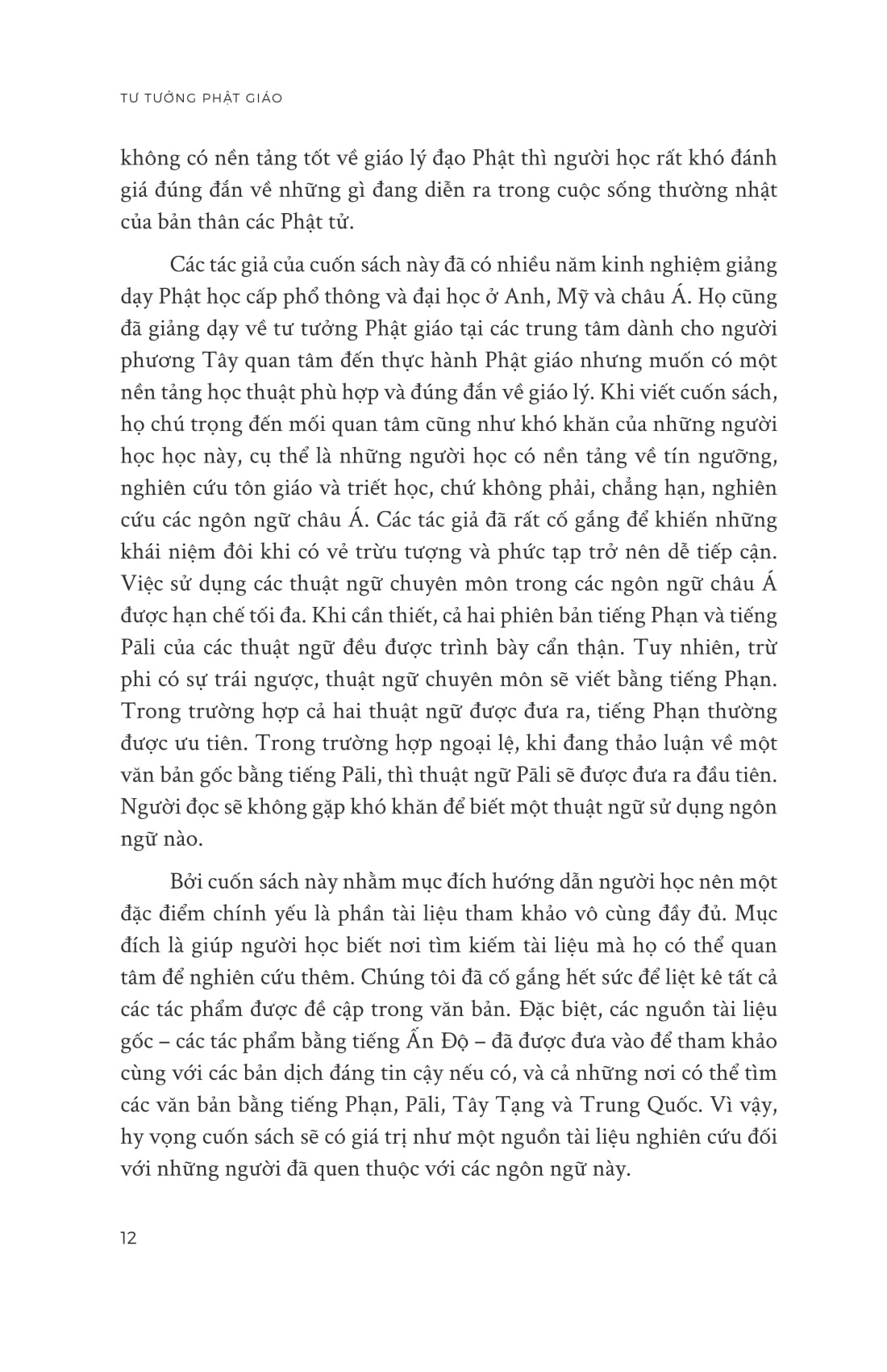 tư tưởng phật giáo - một giới thiệu toàn diện về truyền thống ấn độ