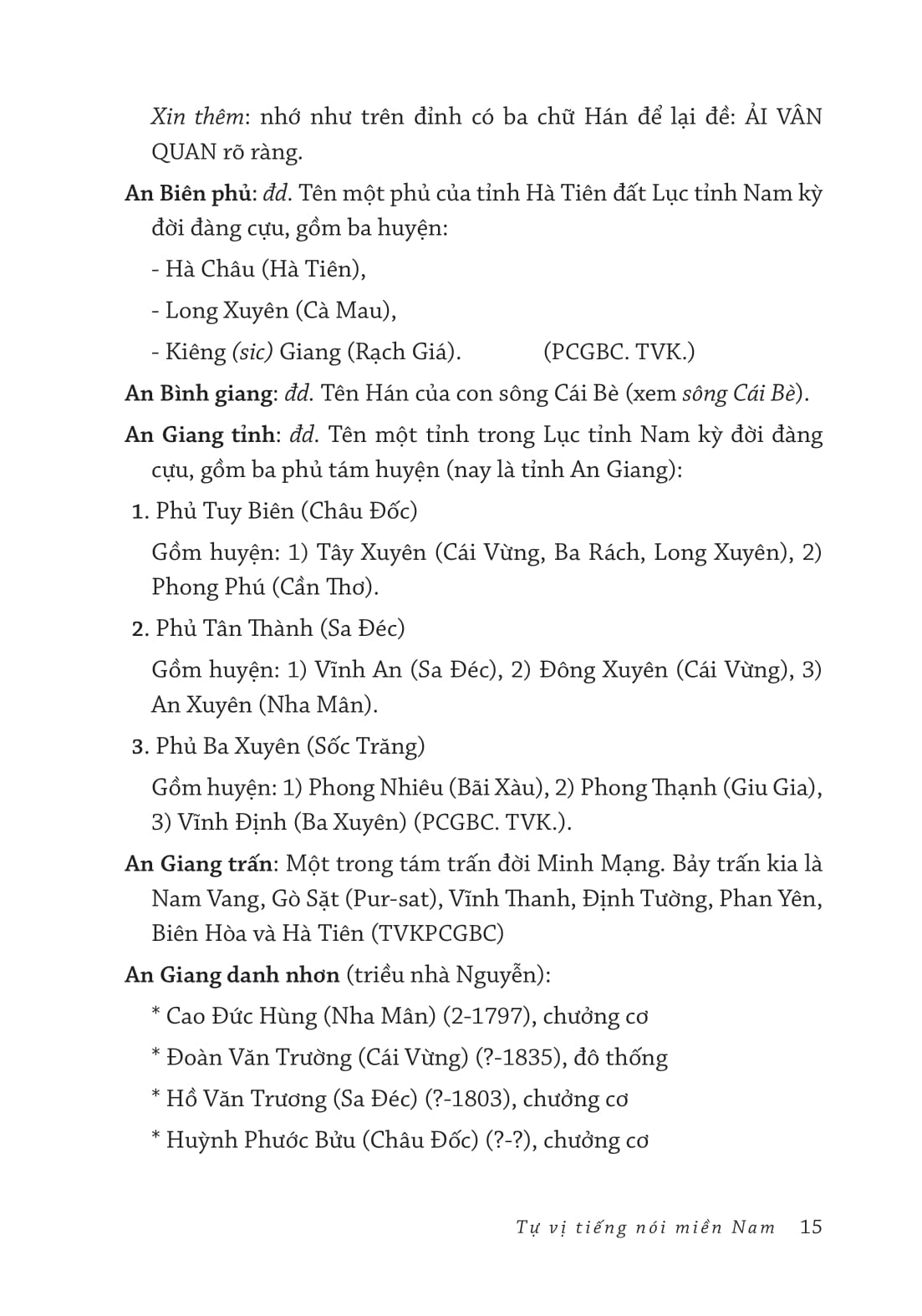 Tự Vị Tiếng Nói Miền Nam - Bìa Cứng