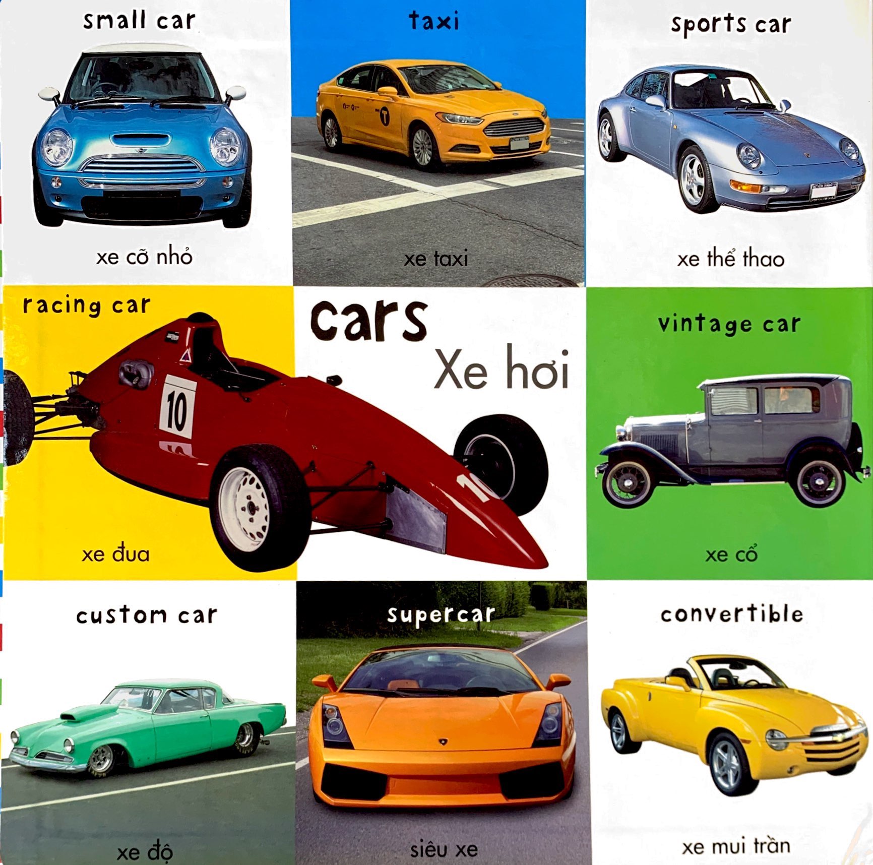 từ vựng đầu đời của bé - 100 phương tiện đầu tiên của bé