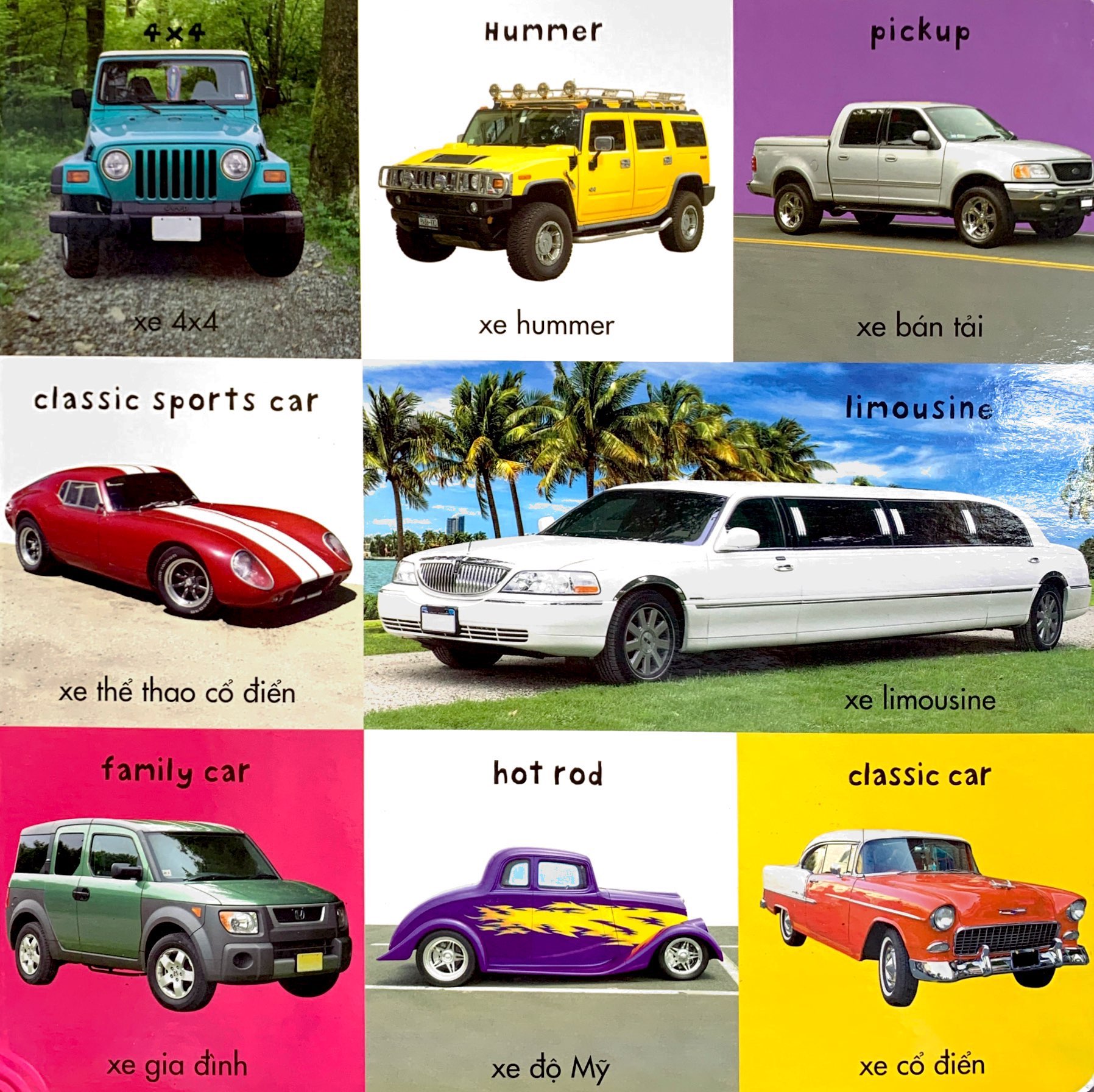 từ vựng đầu đời của bé - 100 phương tiện đầu tiên của bé