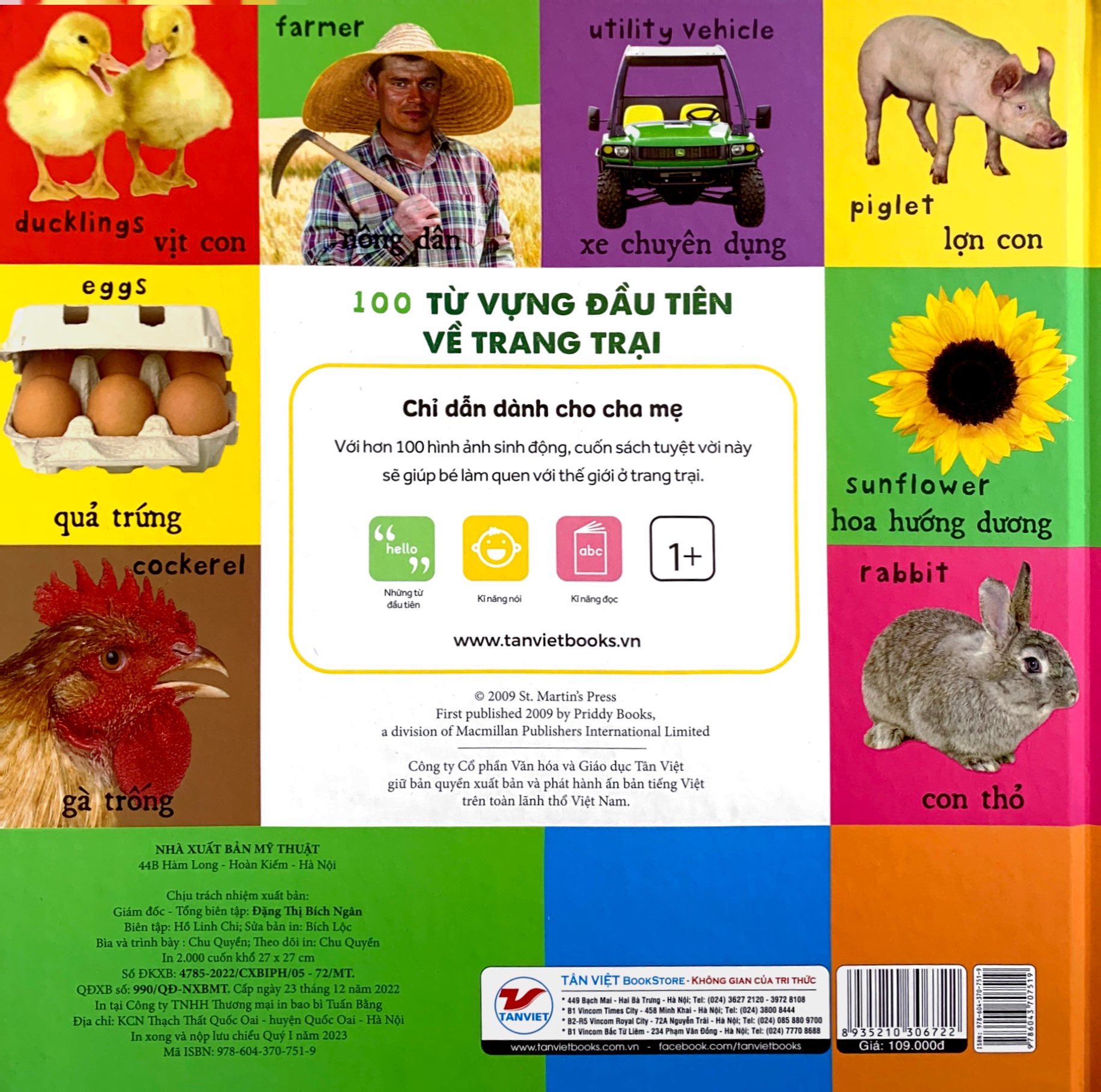 từ vựng đầu đời của bé - 100 từ vựng đầu tiên về trang trại