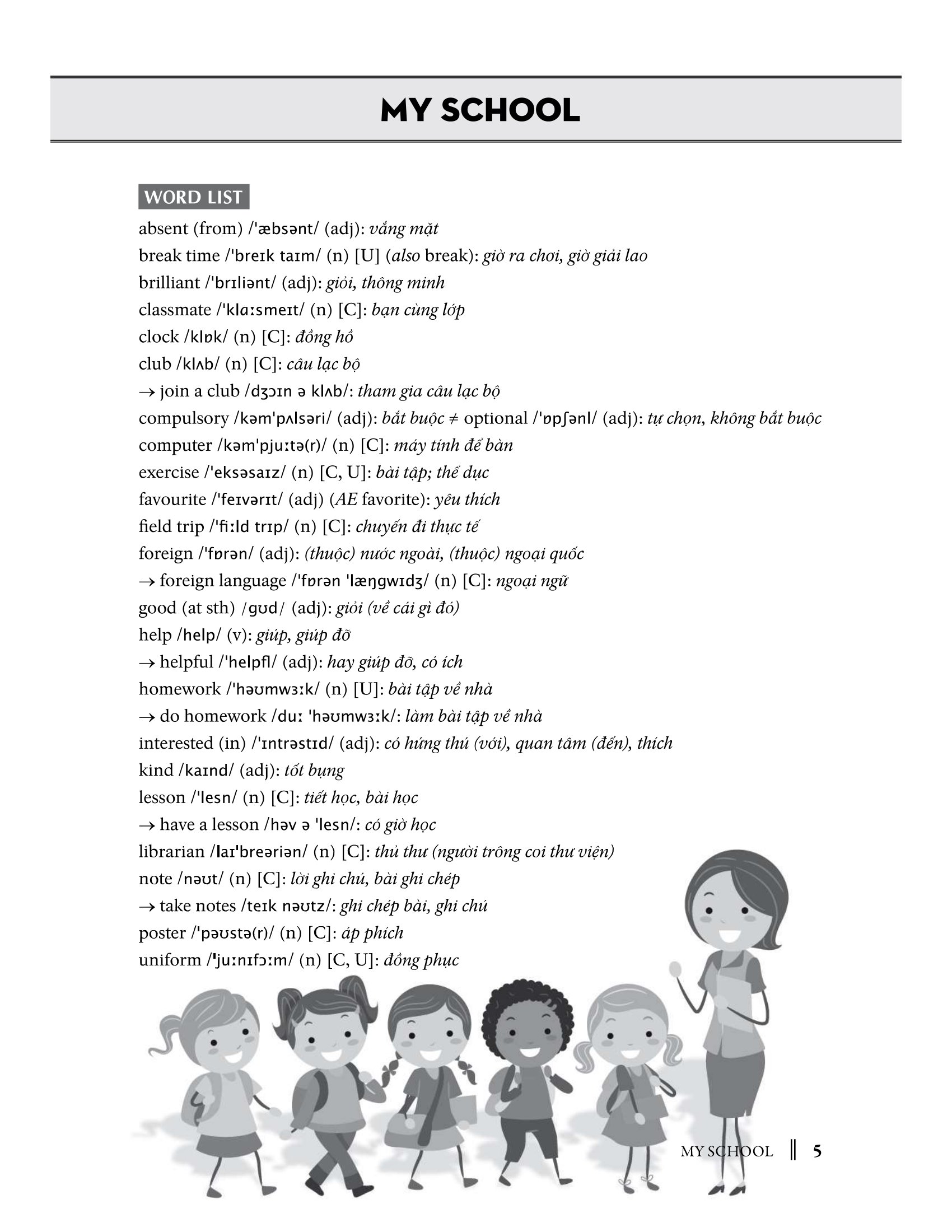 từ vựng tiếng anh 6 (theo chương trình khung của bộ giáo dục và đào tạo)