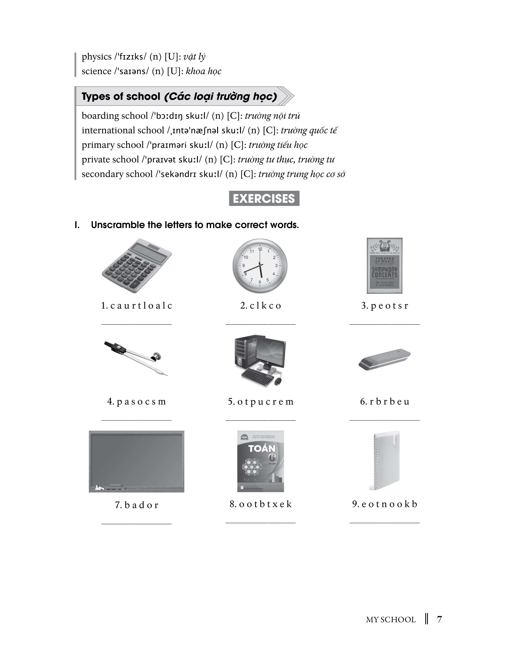 từ vựng tiếng anh 6 (theo chương trình khung của bộ giáo dục và đào tạo)