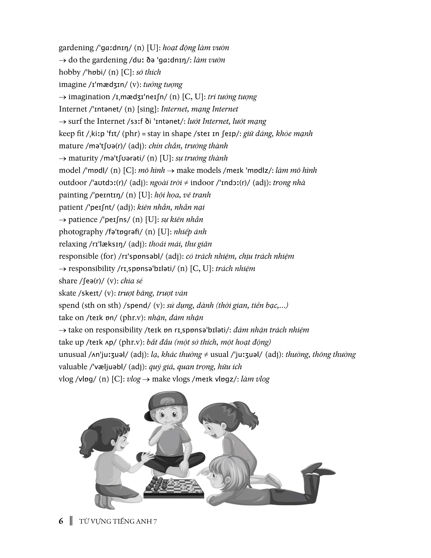 từ vựng tiếng anh 7