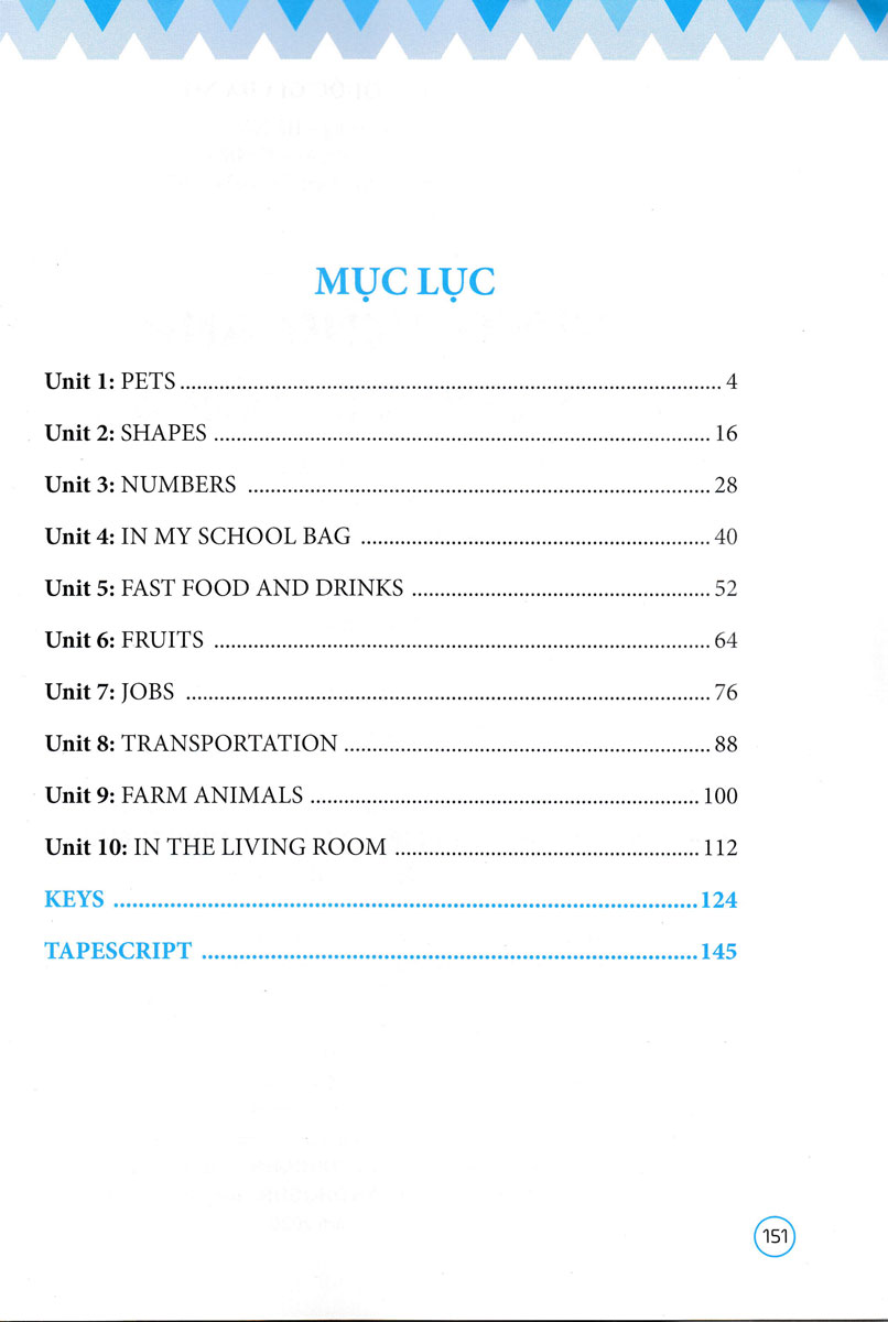 từ vựng tiếng anh theo chủ đề lớp 3