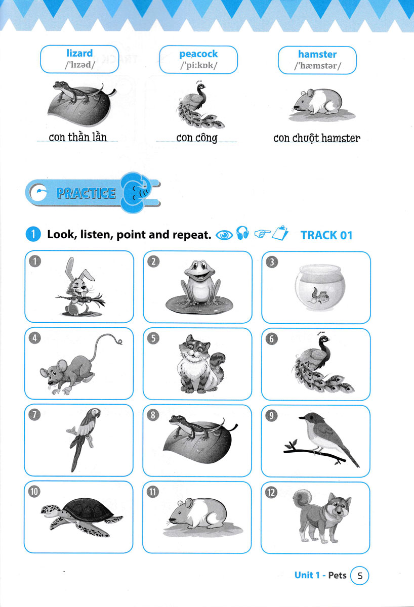 từ vựng tiếng anh theo chủ đề lớp 3