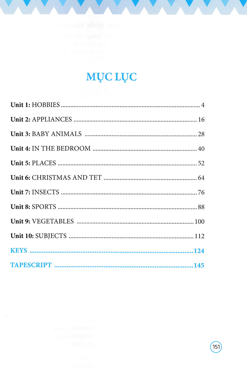 từ vựng tiếng anh theo chủ đề lớp 4
