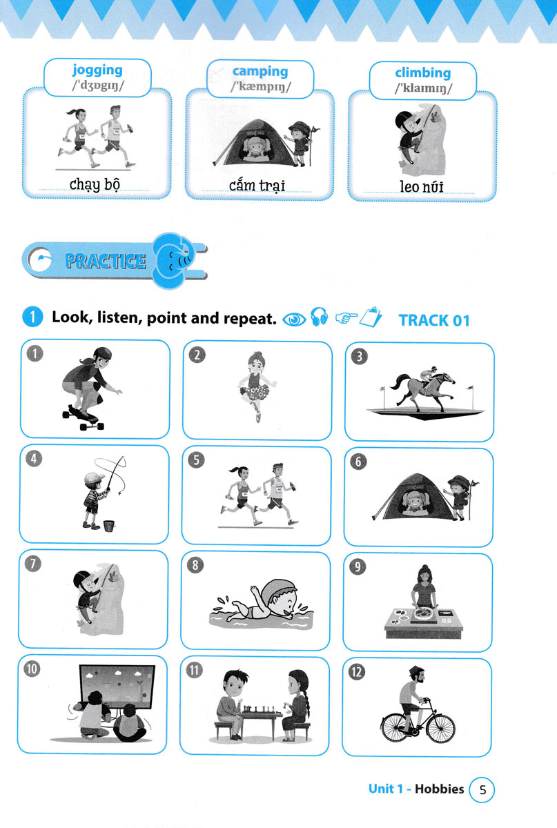 từ vựng tiếng anh theo chủ đề lớp 4