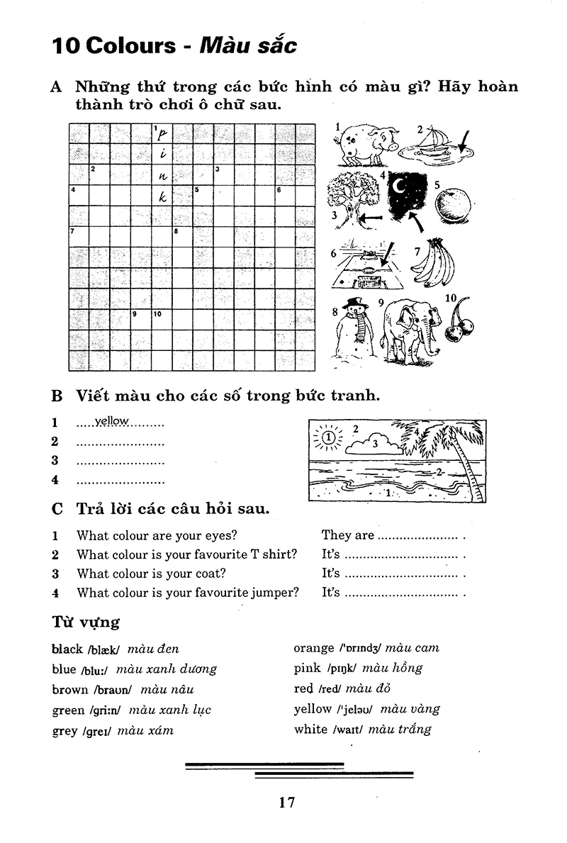 từ vựng tiếng anh thực hành