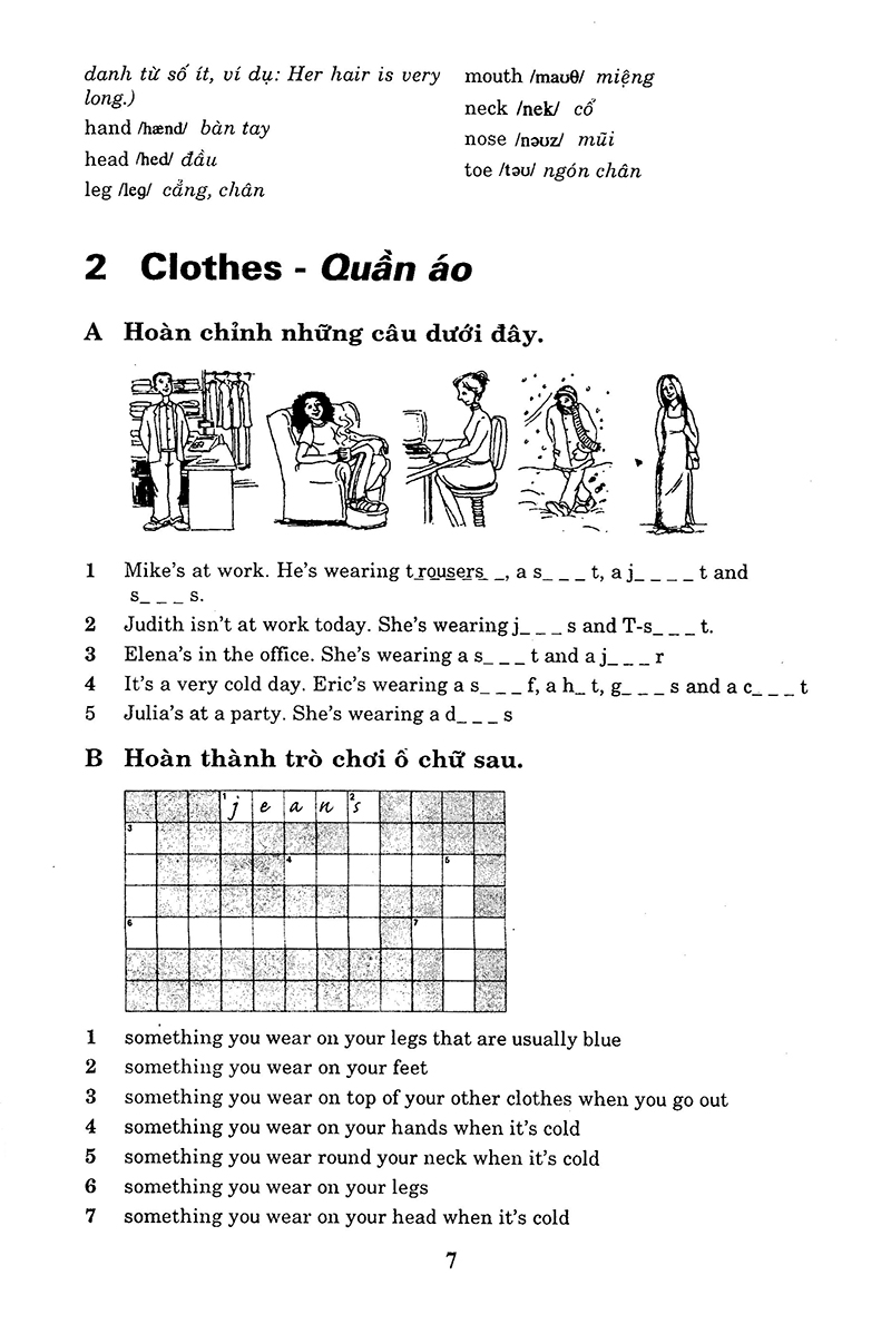 từ vựng tiếng anh thực hành