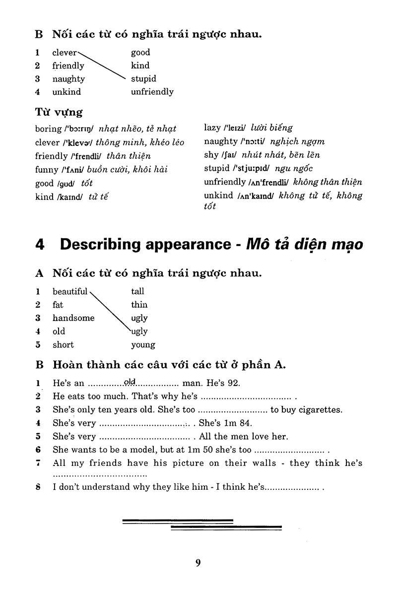 từ vựng tiếng anh thực hành