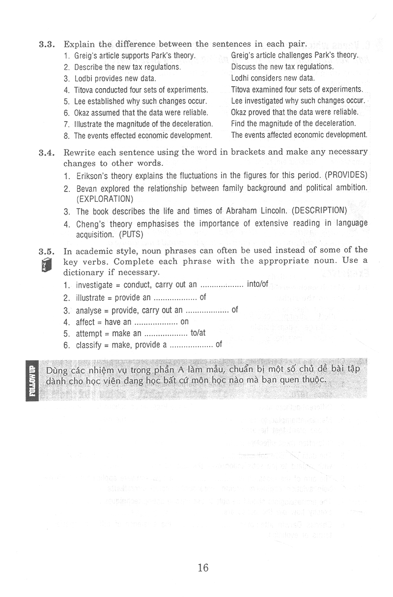 từ vựng tiếng anh thường dùng