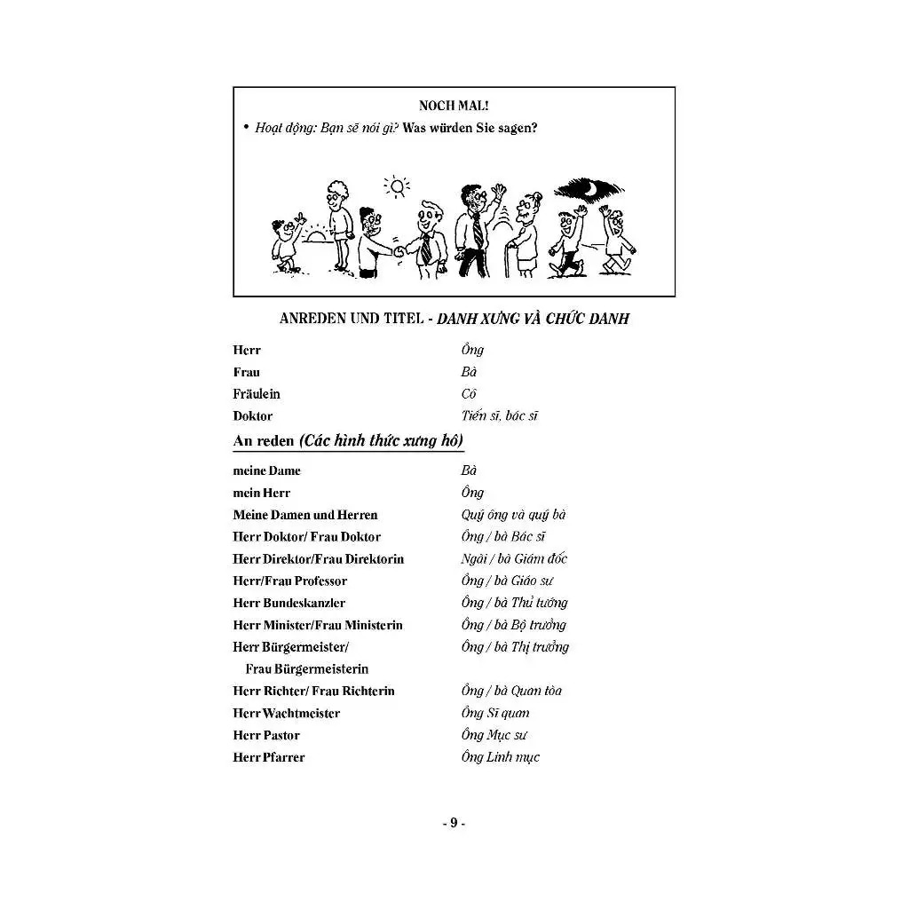 từ vựng tiếng đức theo chủ đề