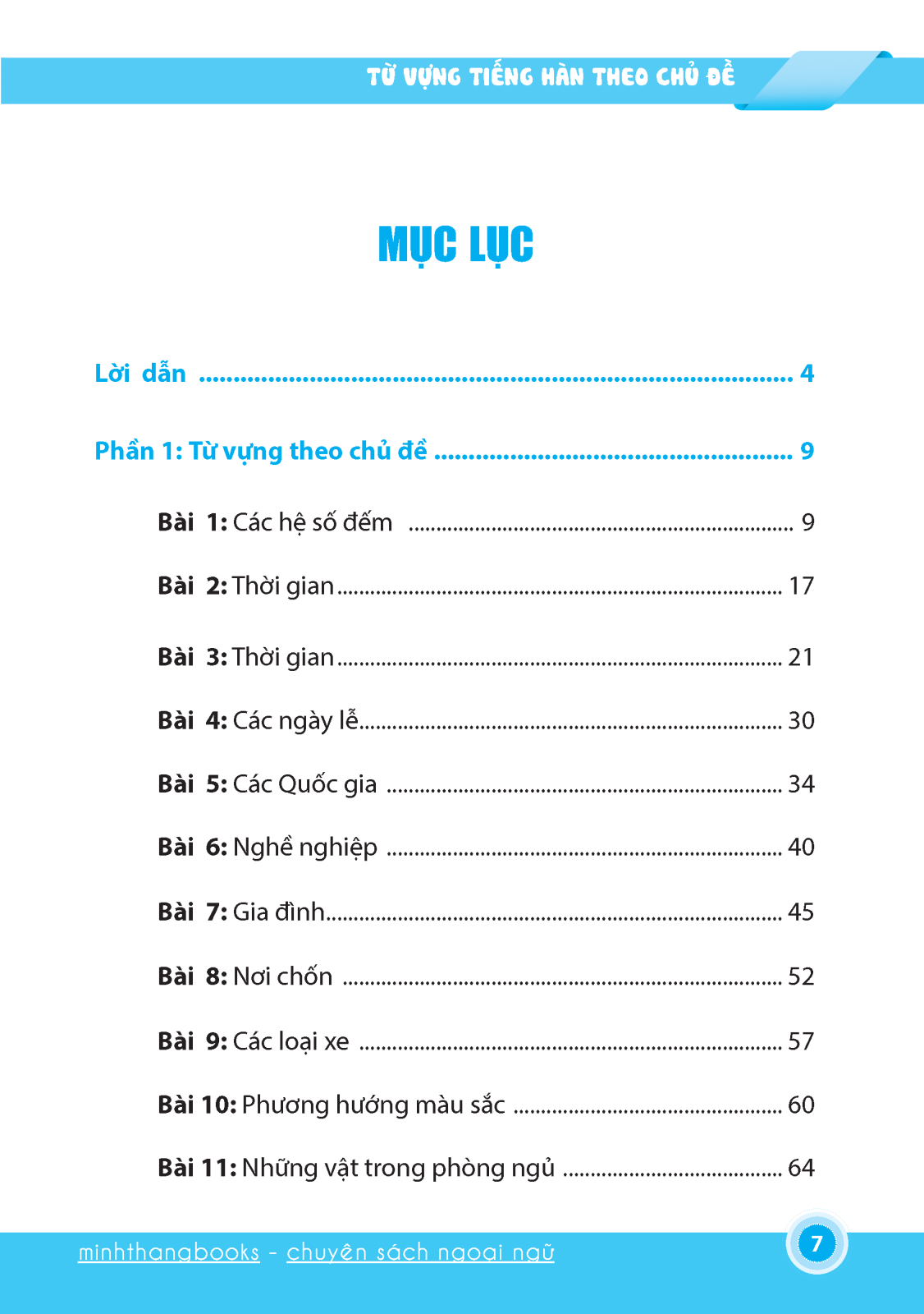 từ vựng tiếng hàn theo chủ đề (tái bản - kèm đĩa cd)