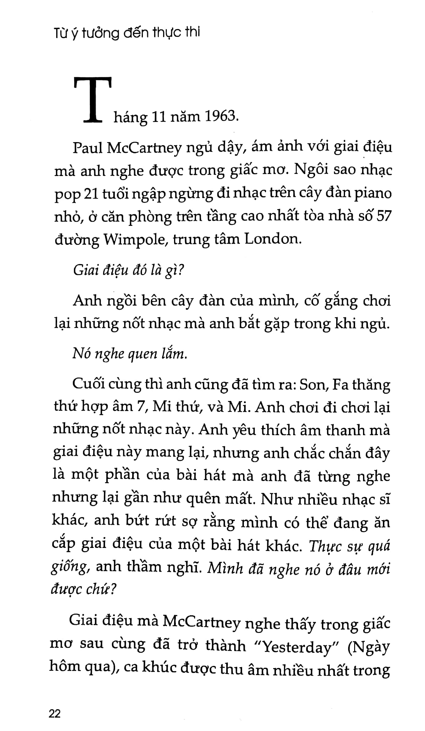 từ ý tưởng đến thực thi