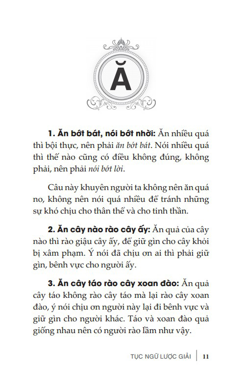 tục ngữ lược giải (tái bản 2024)