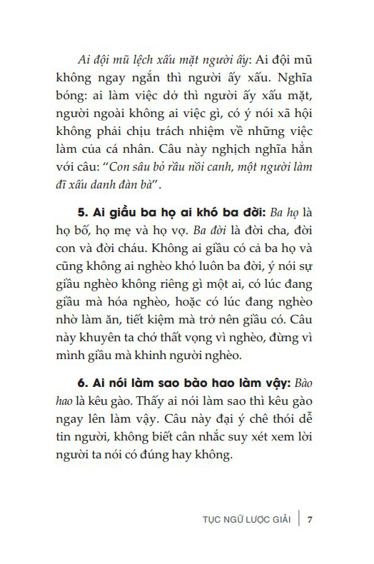tục ngữ lược giải (tái bản 2024)