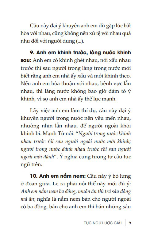 tục ngữ lược giải (tái bản 2024)