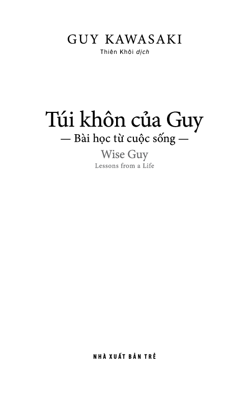 túi khôn của guy - bài học từ cuộc sống