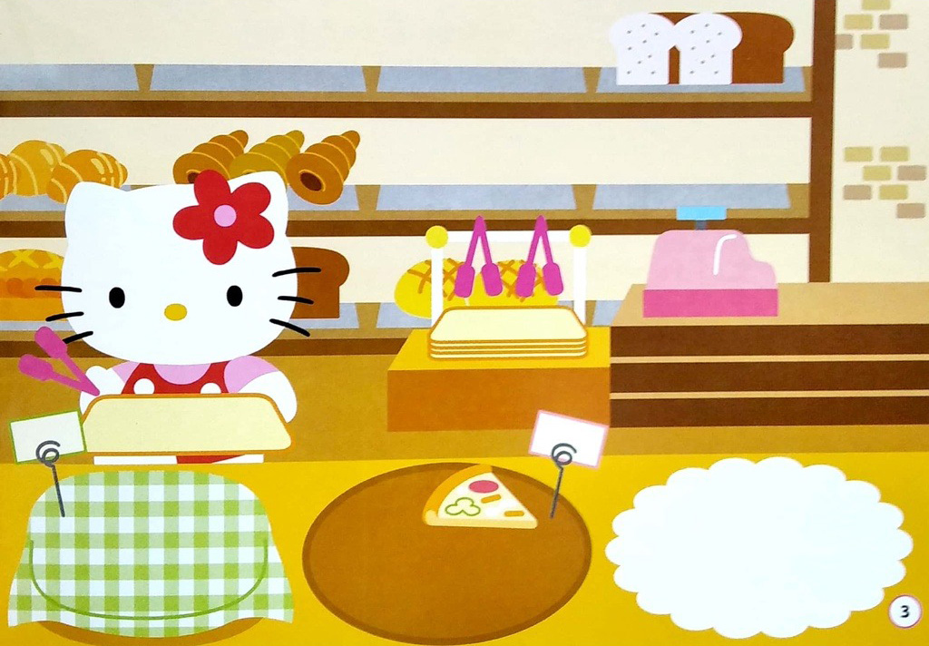 túi sticker hello kitty (3-8 tuổi)