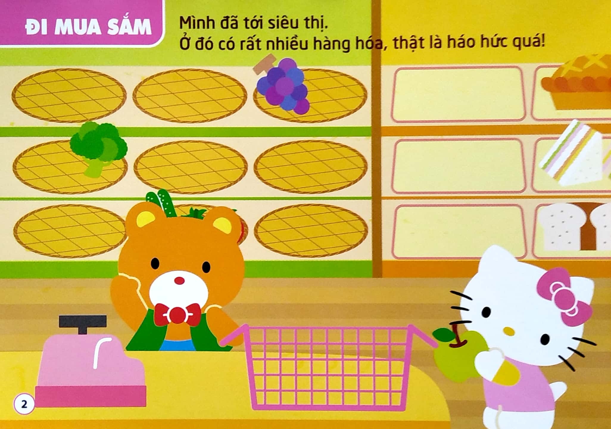 túi sticker hello kitty (3-8 tuổi)