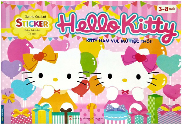 túi sticker hello kitty (3-8 tuổi)