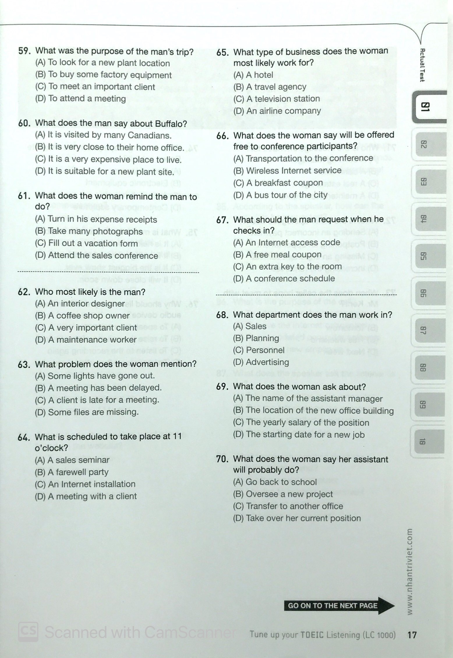tune up your toeic listening lc 1000