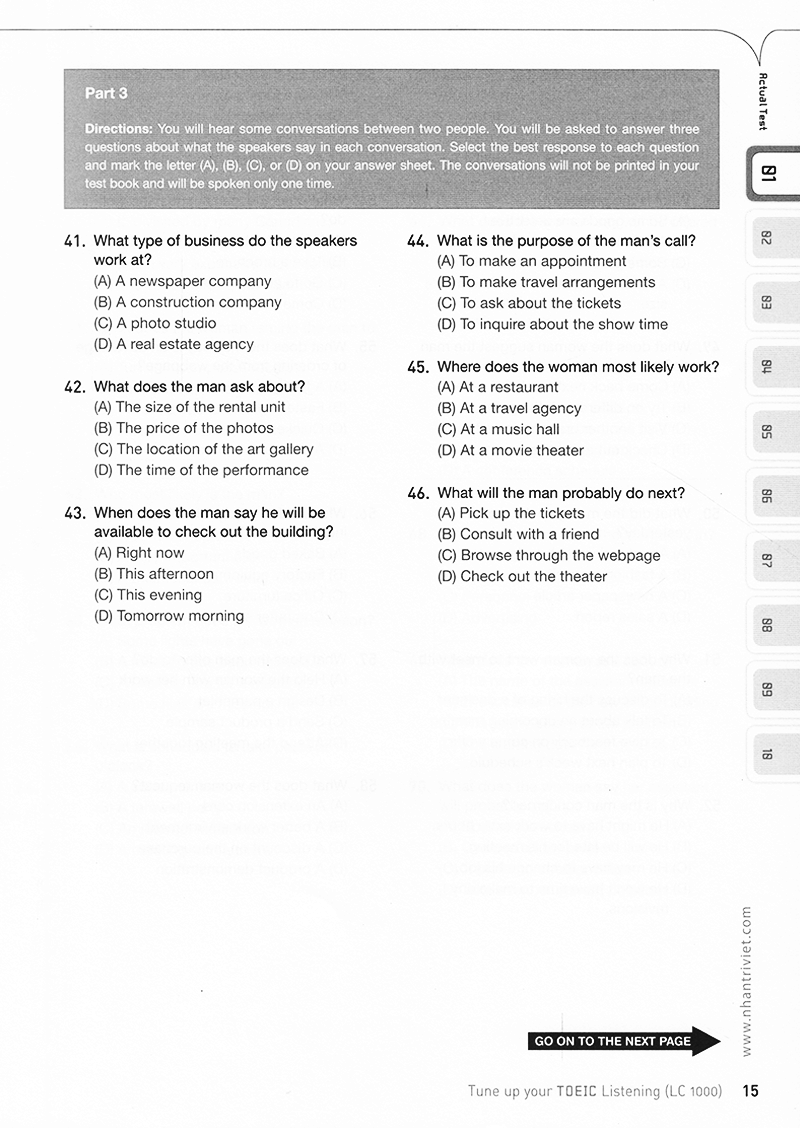 tune up your toeic reading rc 1000