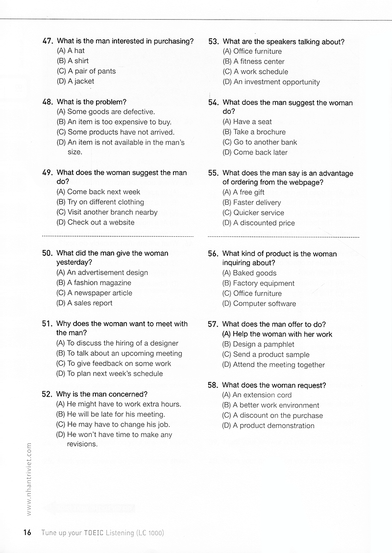 tune up your toeic reading rc 1000