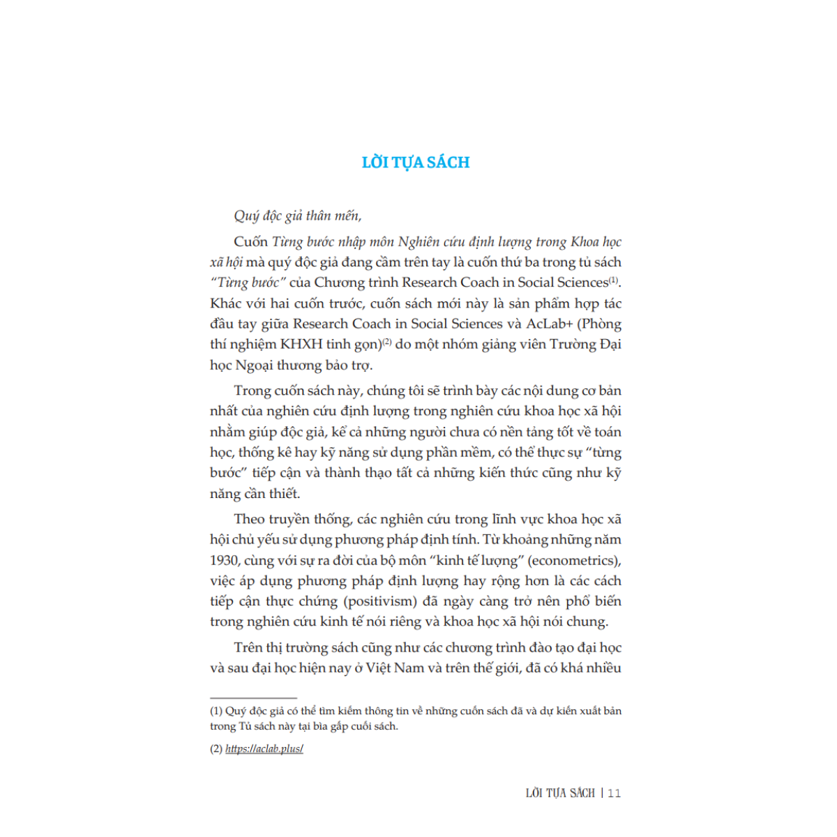 Từng Bước Nhập Môn Nghiên Cứu Định Lượng Trong Khoa Học Xã Hội