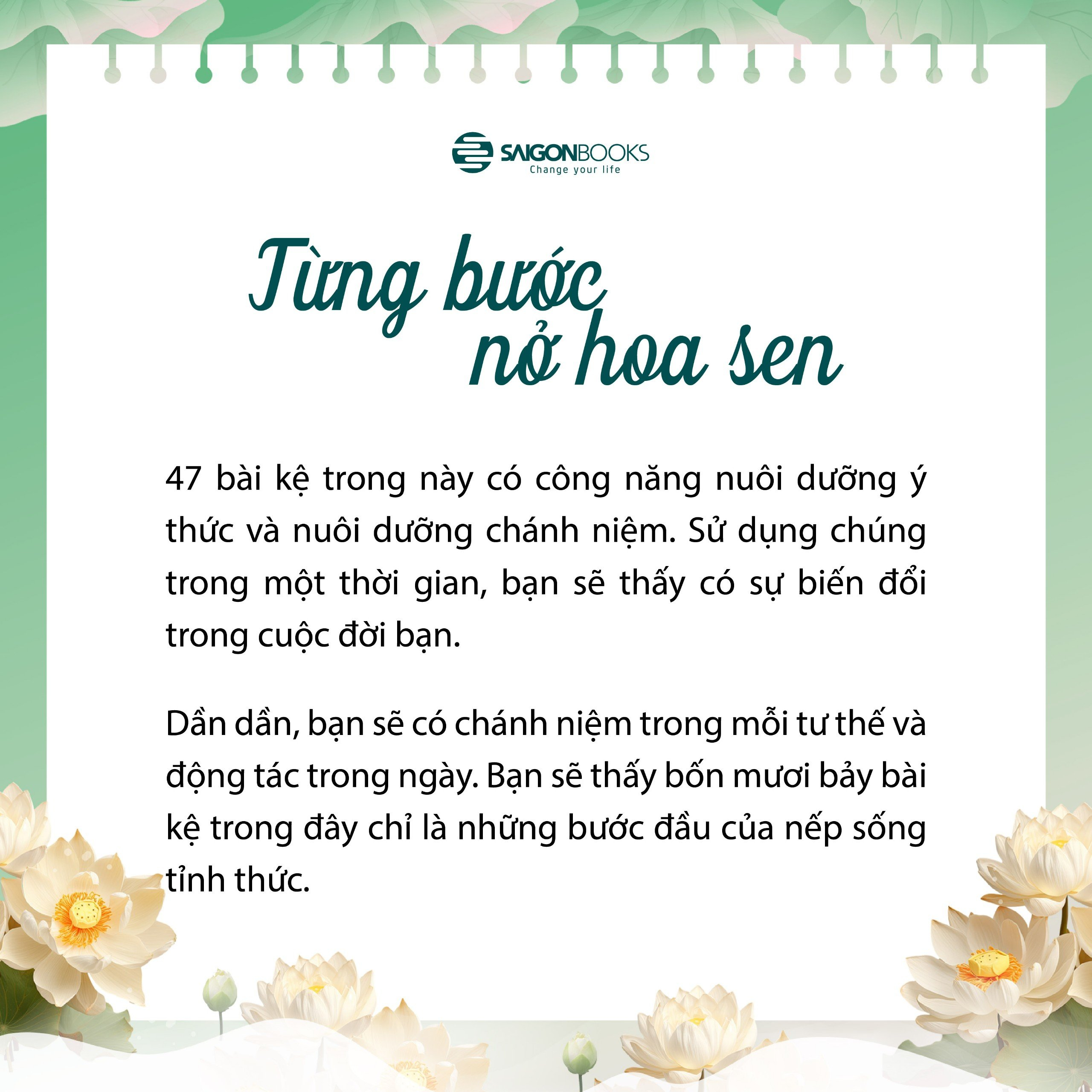 từng bước nở hoa sen (tái bản 2024)