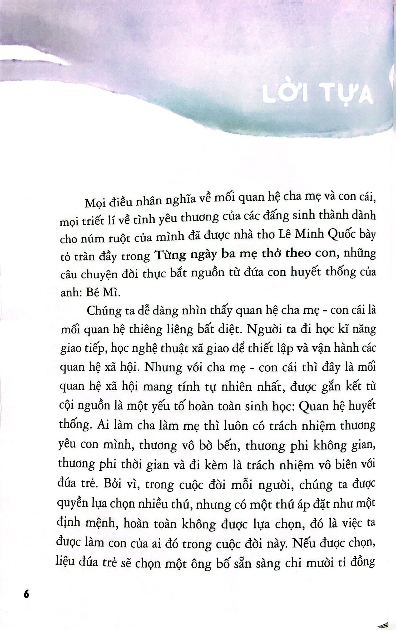 từng ngày ba mẹ thở theo con