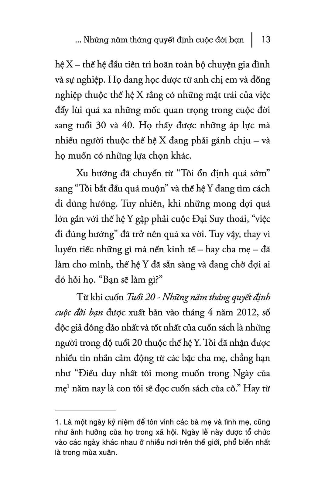 tuổi 20 - những năm tháng quyết định cuộc đời bạn (tái bản 2018)