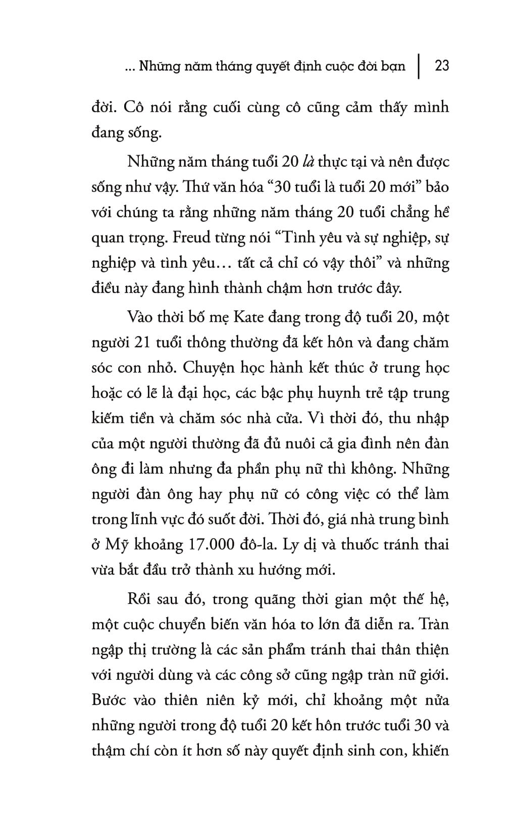 tuổi 20 - những năm tháng quyết định cuộc đời bạn (tái bản 2018)