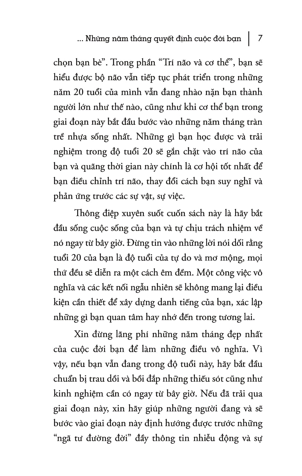 tuổi 20 - những năm tháng quyết định cuộc đời bạn (tái bản 2018)