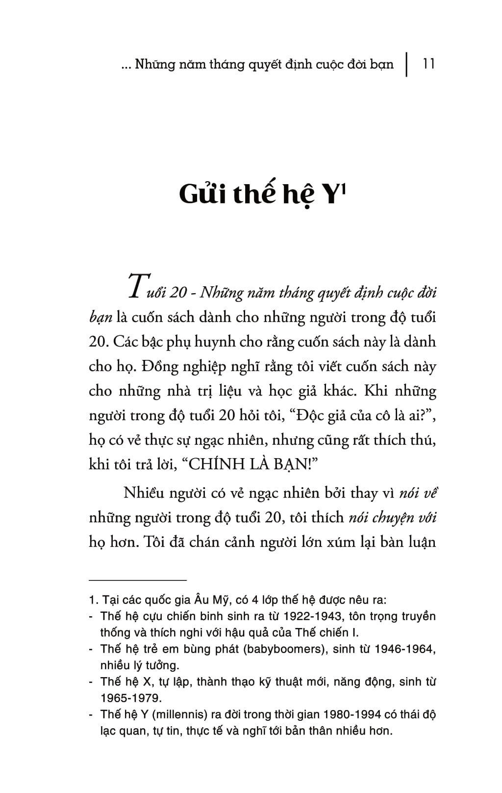 tuổi 20 - những năm tháng quyết định cuộc đời bạn (tái bản 2018)
