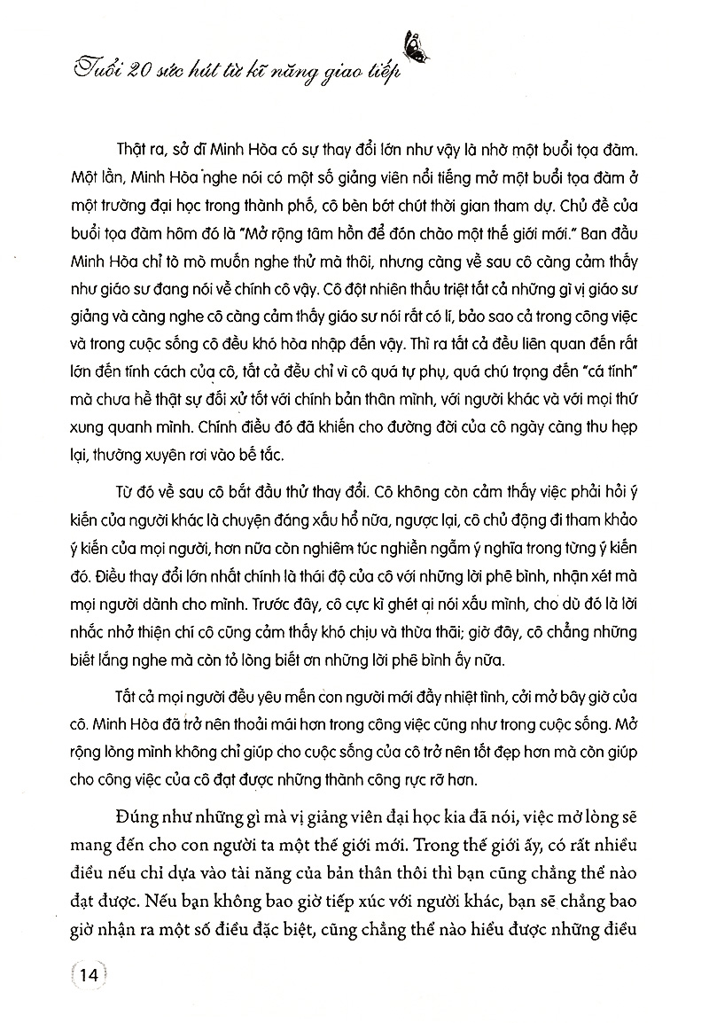 tuổi 20 sức hút từ kĩ năng giao tiếp