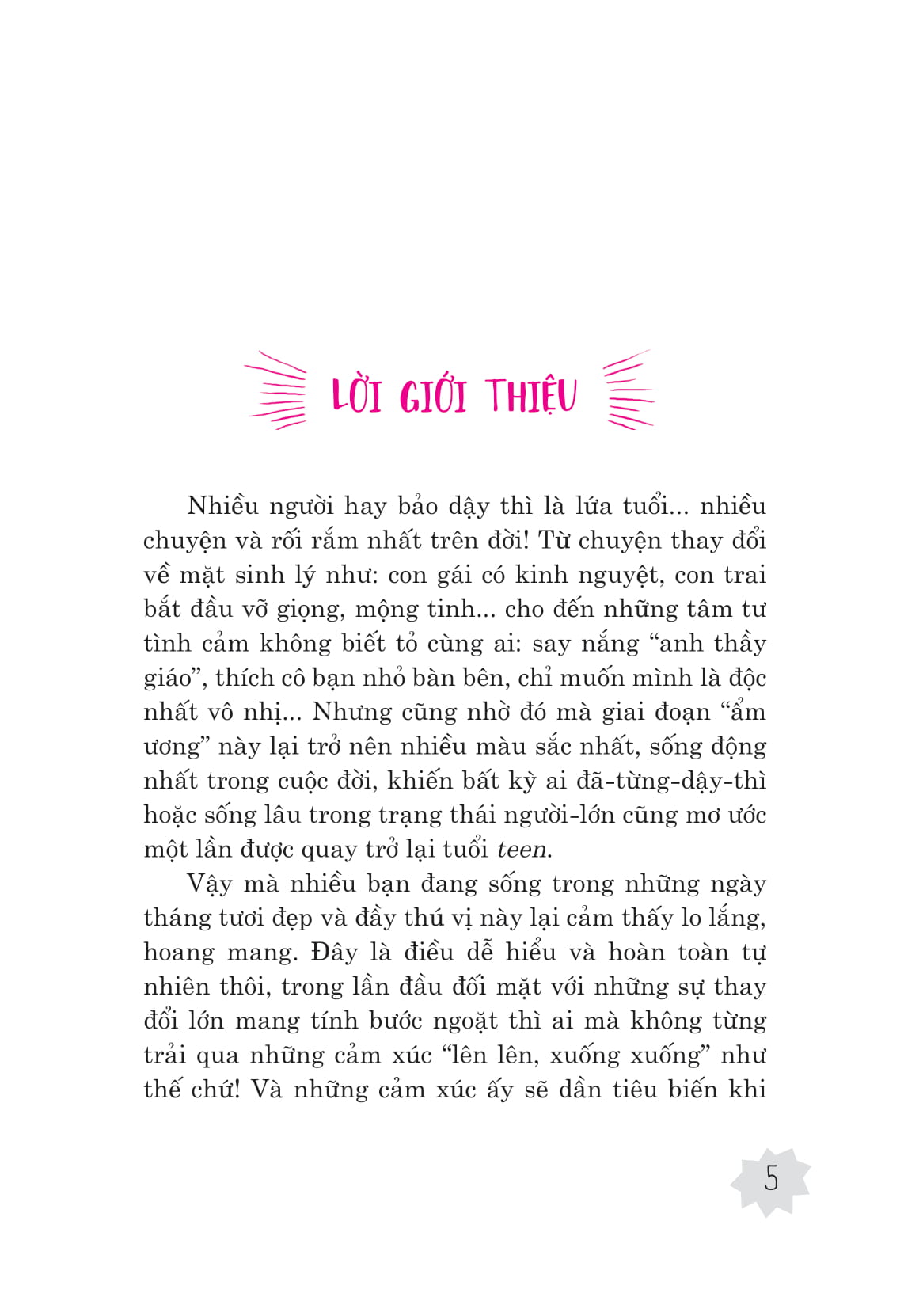 tuổi dậy thì ti tỉ chuyện