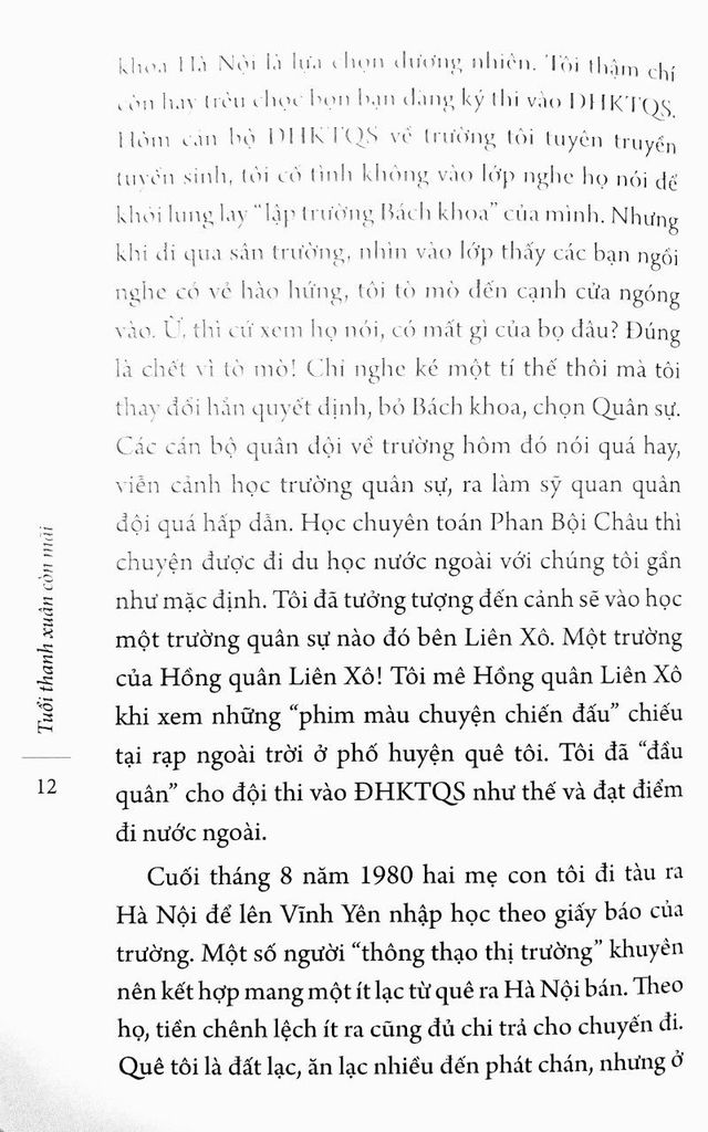 tuổi thanh xuân còn mãi - hồi ức
