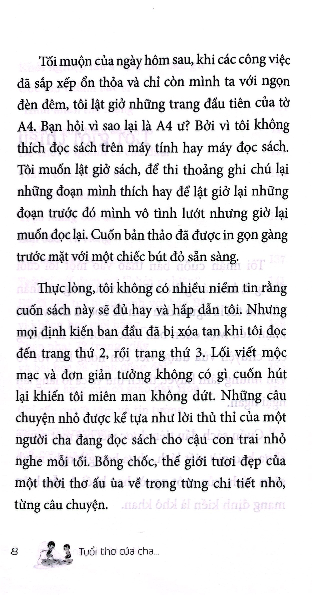 tuổi thơ của cha - lê la kể chuyện