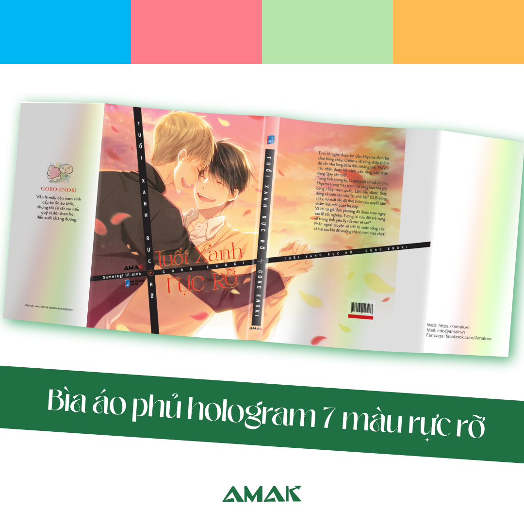 tuổi xanh rực rỡ - tặng kèm bìa áo + postcard cán hologram + standee chibi pvc