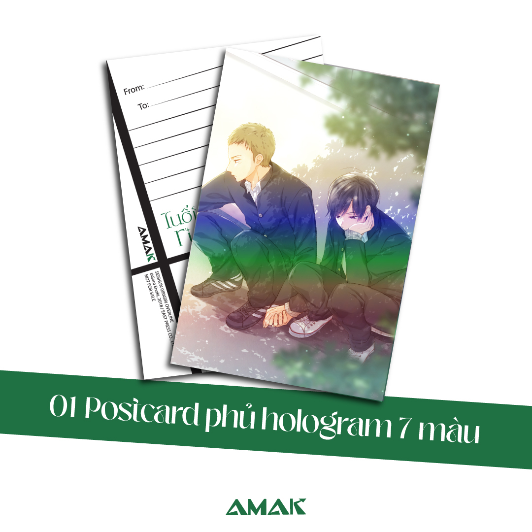 tuổi xanh rực rỡ - tặng kèm bìa áo + postcard cán hologram + standee chibi pvc