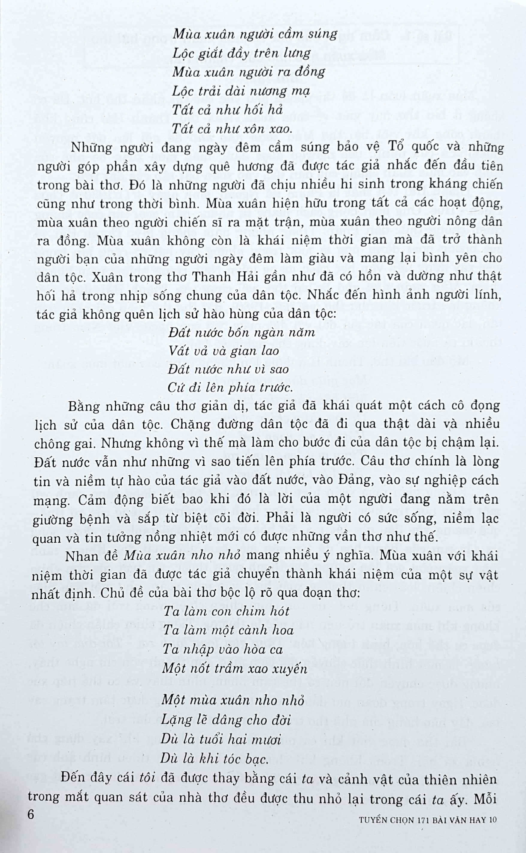 tuyển chọn 171 bài văn hay 10