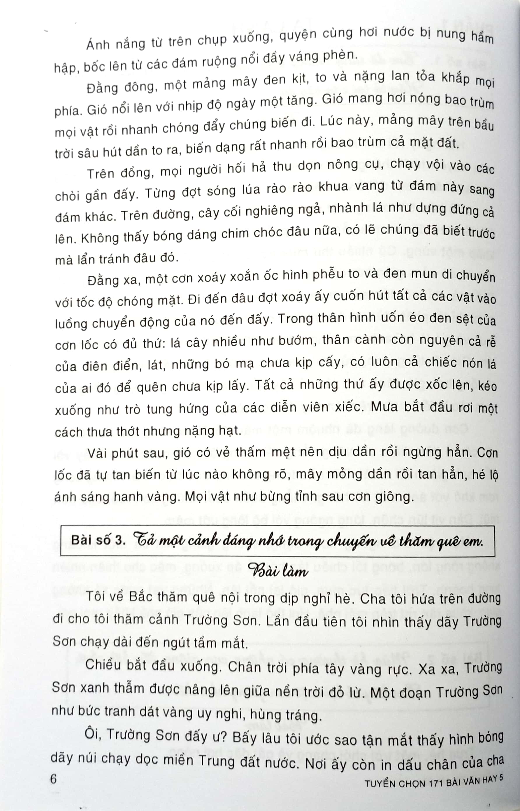 tuyển chọn 171 bài văn hay 5