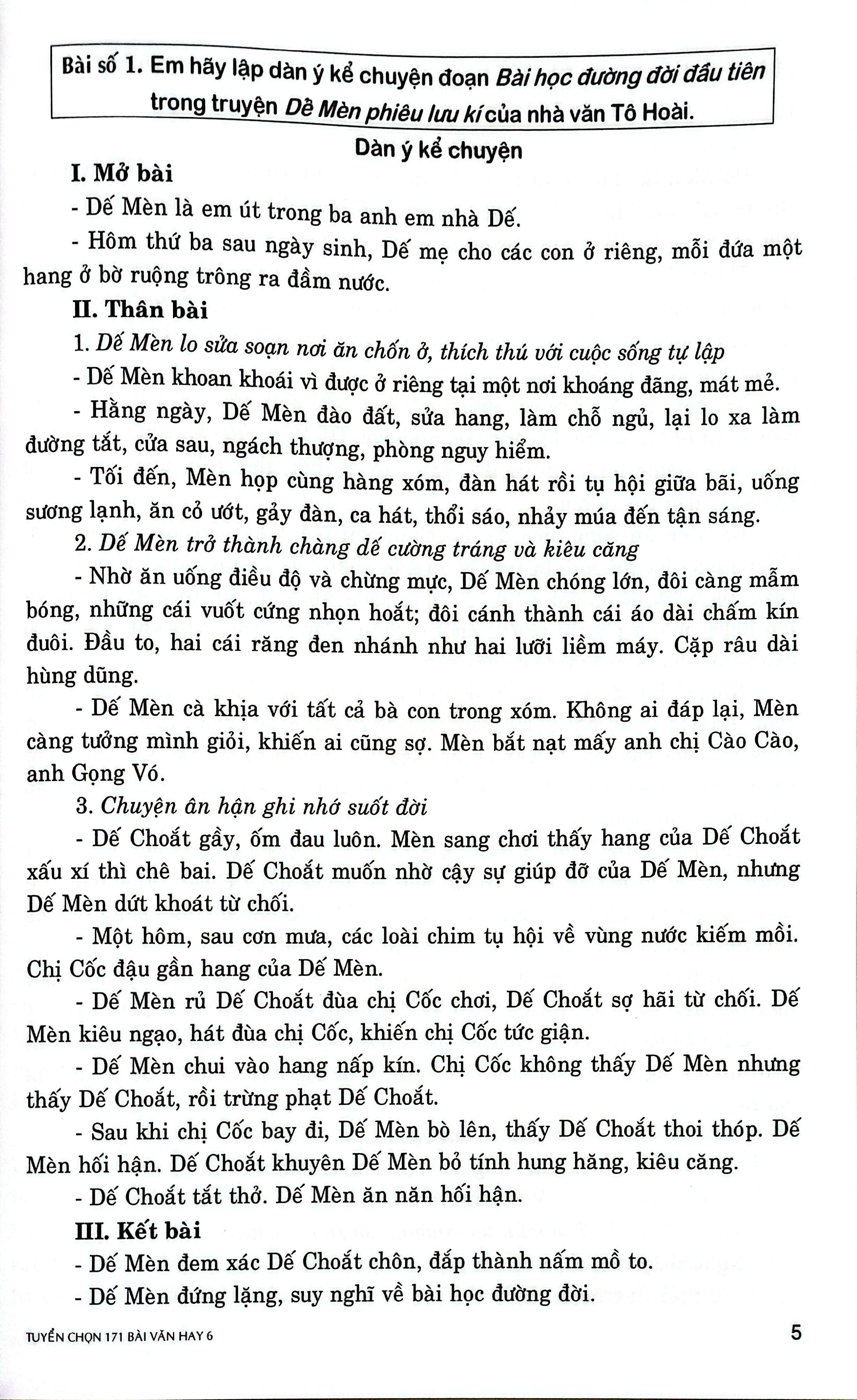 Tuyen Chon 171 Bai Van Hay 6 - Boi Duong Hoc Sinh Gioi Van