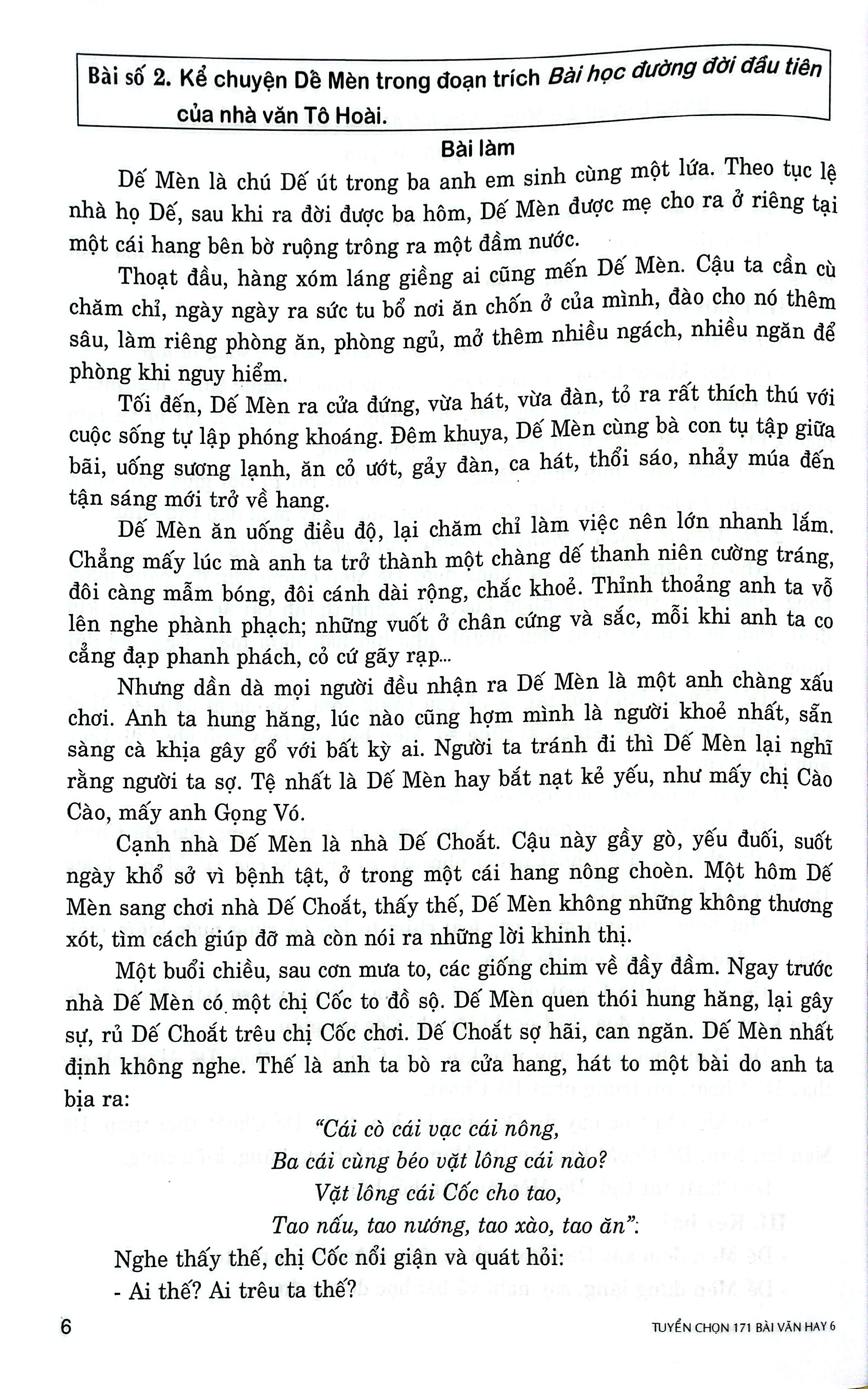 Tuyen Chon 171 Bai Van Hay 6 - Boi Duong Hoc Sinh Gioi Van