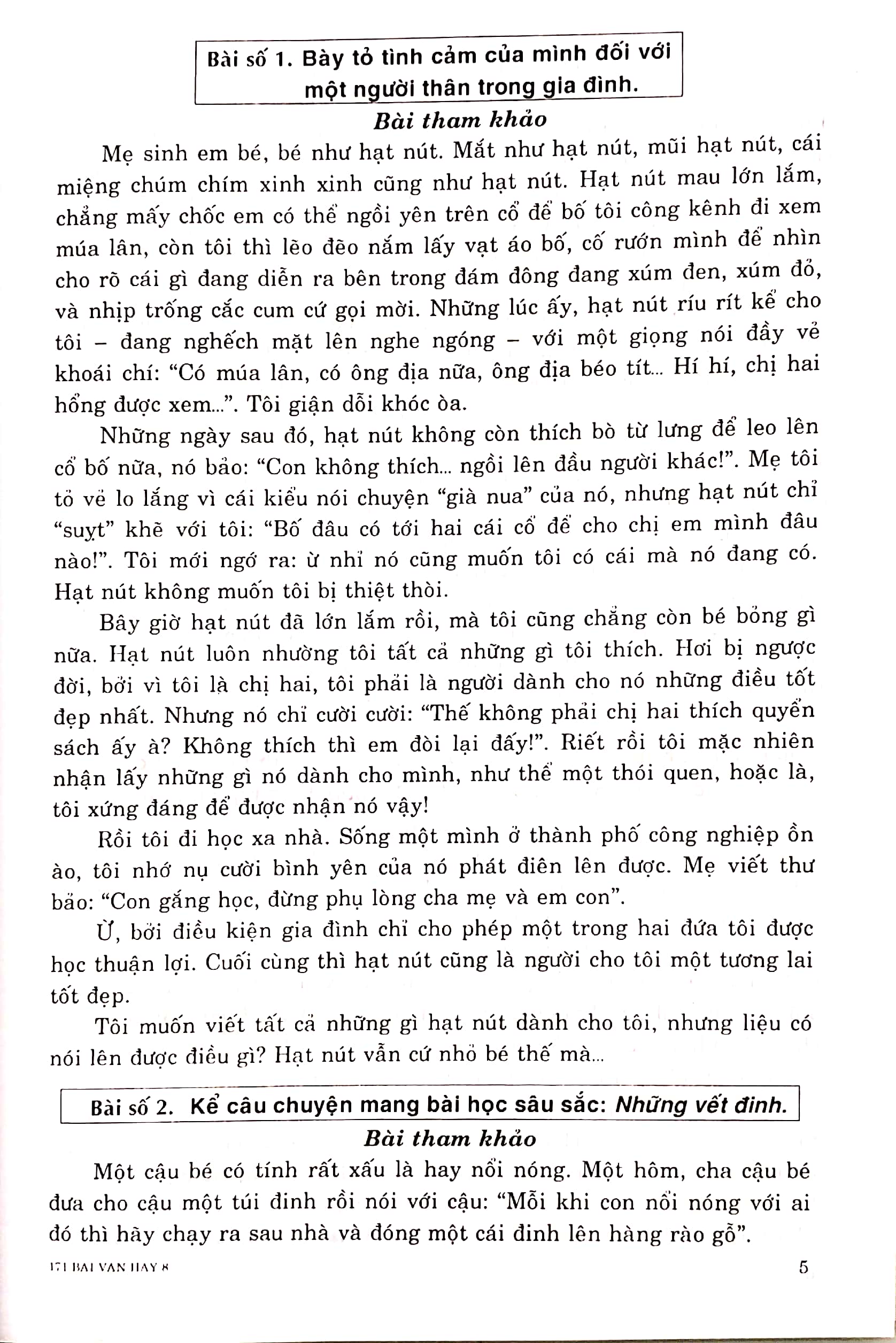tuyển chọn 171 bài văn hay 8 (theo chương trình giáo dục phổ thông mới)