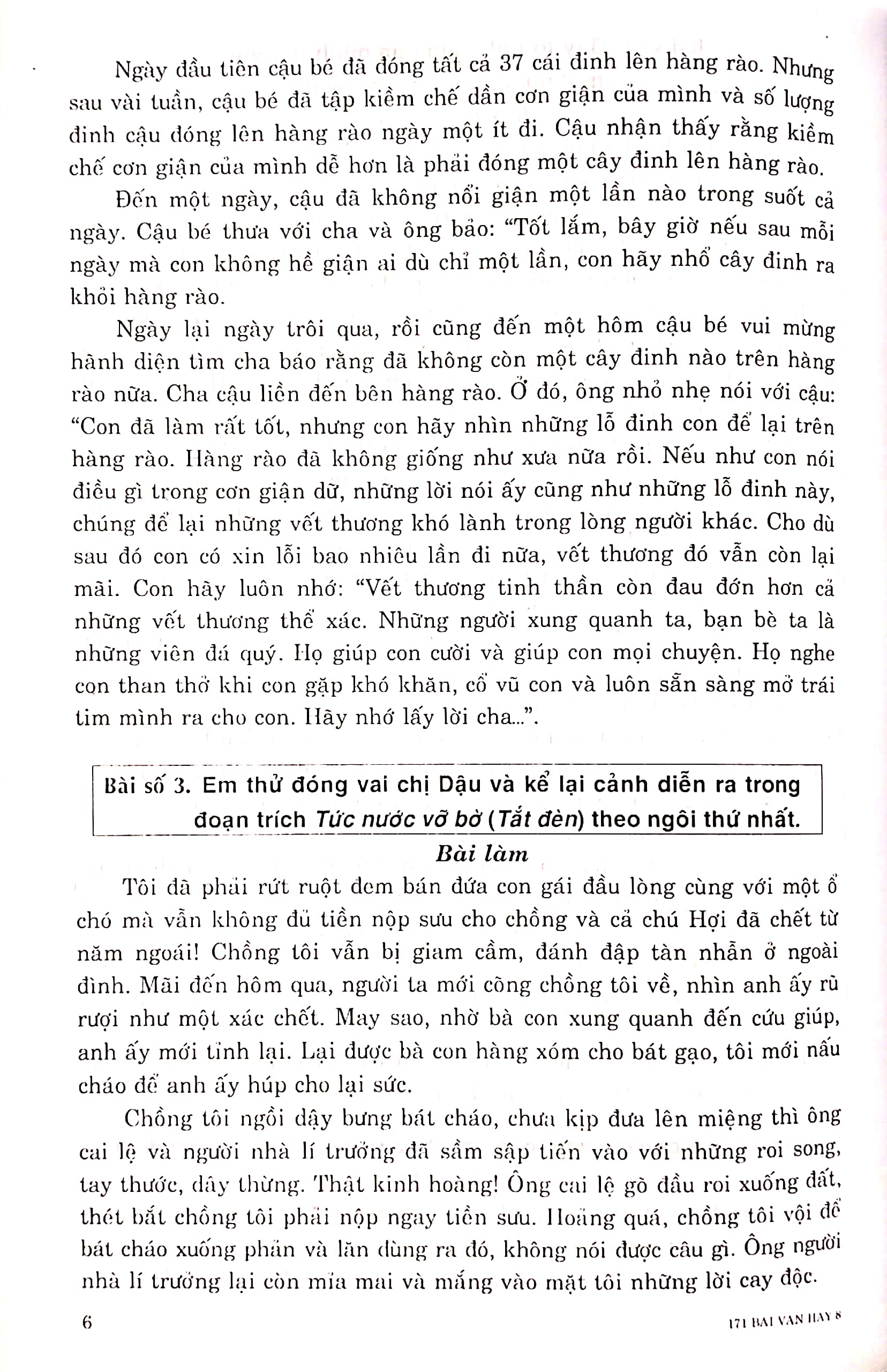 tuyển chọn 171 bài văn hay 8 (theo chương trình giáo dục phổ thông mới)